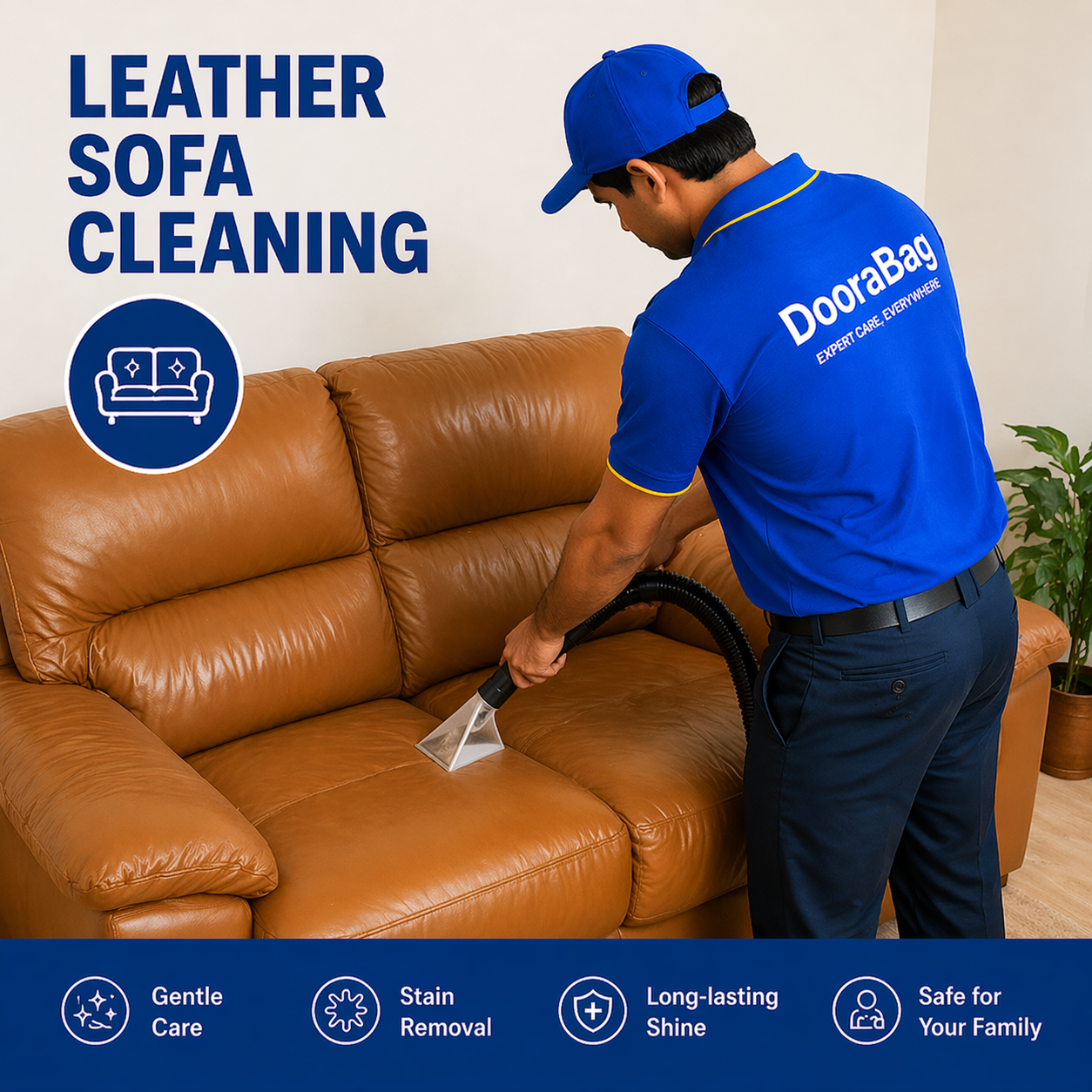 Leather Sofa Cleaning & Polishing in Nagpur