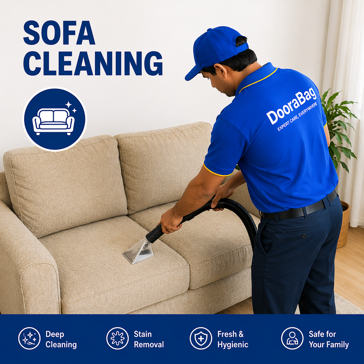 Fabric Sofa Cleaning in Nagpur