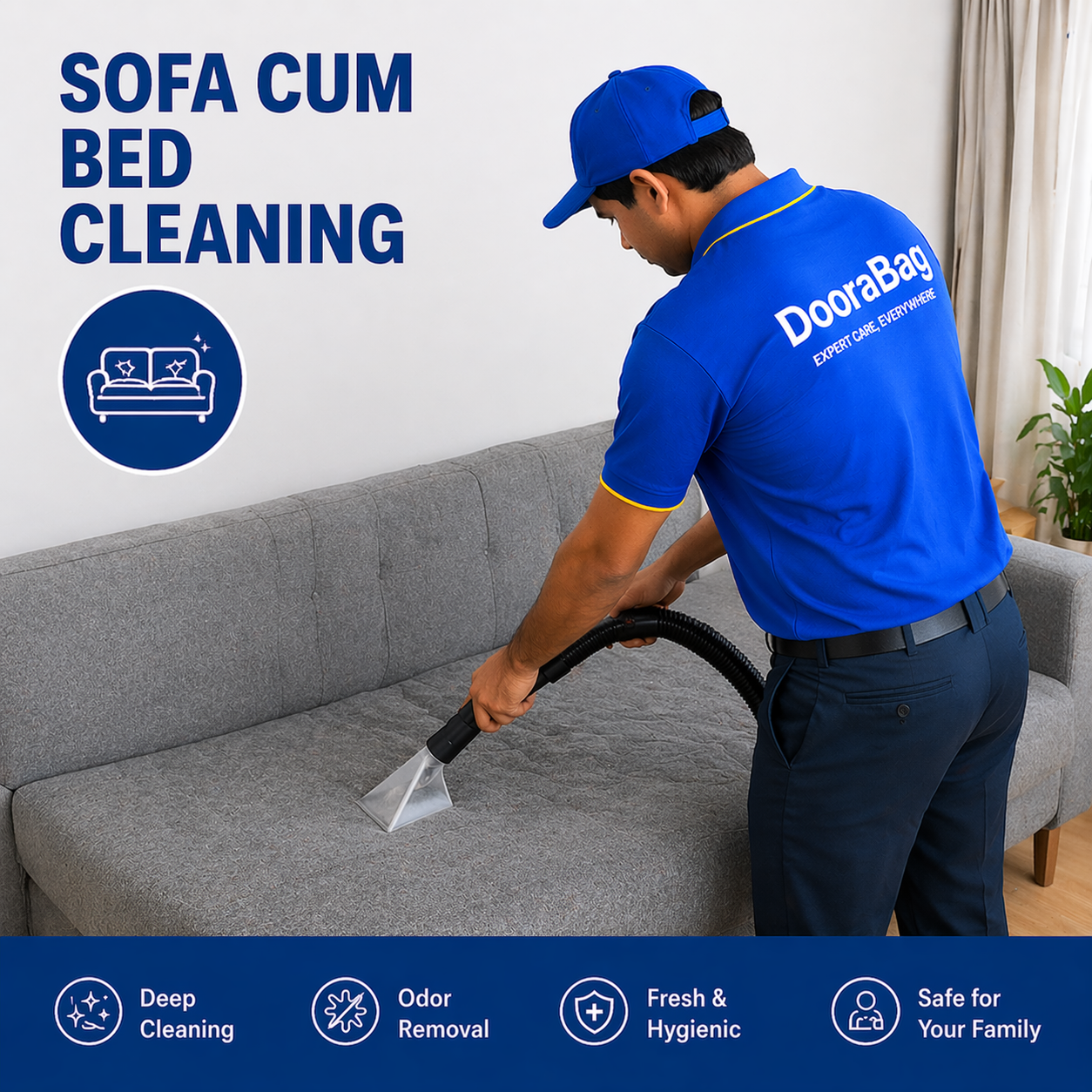 Sofa Cum Bed Cleaning in Nagpur